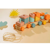 Pull Along Stacker Block Train - SmartBee Toys